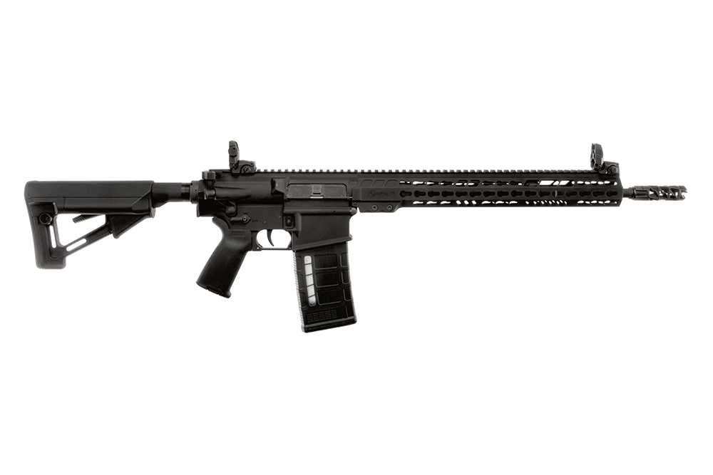 ArmaLite AR10TAC14 AR-10 Tactical 308 Win 25+1 16" Barrel, Black Hard Coat Anodized Receiver, Black Magpul STR Collapsible Stock, Magpul MBUS Front & Rear Sights, Flash Suppressor