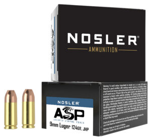 Nosler 51286 Assured Stopping Power Handgun 9mmLuger 124gr Jacketed Hollow Point 20 Per Box/20 Case