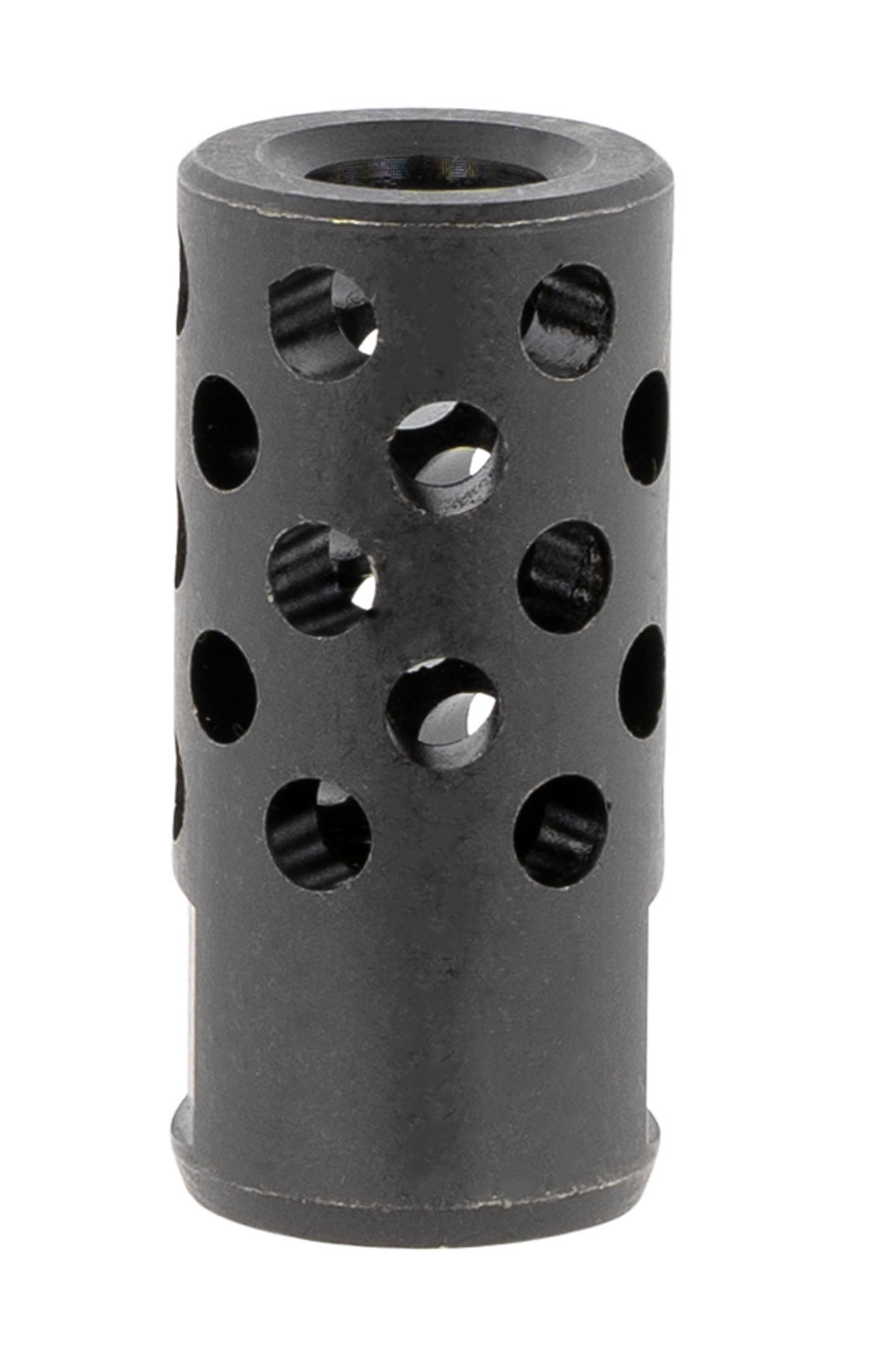 Ruger 90699 Radial Ported Muzzle Brake Black Oxide Steel 1/2"x28 Threads 1.75" OAL .8" Diameter, 35 Cal