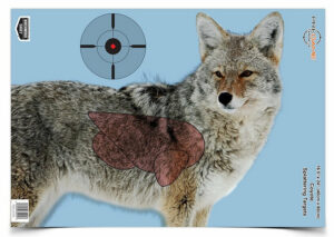 Birchwood Casey 35405 Pregame Coyote Paper Hanging Rifle 16.50" x 24" Impact Enhancement Yes 3 Per Pkg