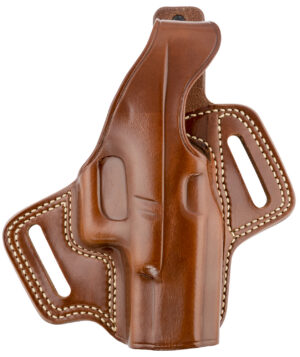 Galco FL226 Fletch OWB Tan Leather Belt Slide Compatible w/Glock 19 Gen1-5/19X/23 Gen2-5/32/45 Belt Up to 1.75" Wide Right Hand