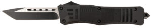 Steel River Knives T620BT Spartan  3.75" Tanto Black/Silver Blade 5.5" Black Aluminum Zinc Alloy Handle
