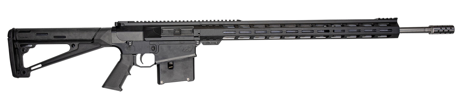 Great Lakes Firearms GL10LA30-06SSBLK AR-10 30-06 Springfield 5+1 24", Black, 20" M-Lok Handguard Fixed Hogue OverMolded Stock, A2 Grip, Muzzle Brake