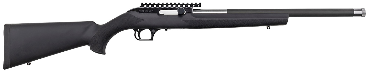 Magnum Research SBA17HMH Magnum Lite 17 HMR 19" Black Steel Threaded Barrel, Black Fixed Hogue OverMolded Stock