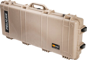 PELICAN 1700 CASE W/ WHEELS - 3 PC FOAM FITS 34" GUNS TAN