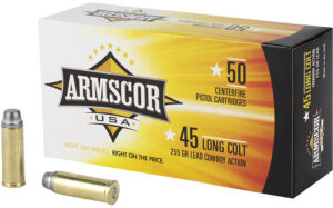 Armscor FAC45LC1N USA  45Colt 255gr Lead 50 Per Box/8 Case