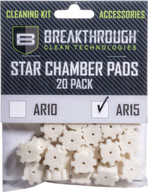 BREAKTHROUGH AR-15 STAR - CHAMBER PAD 20 PK W/ 8-32 ADTR