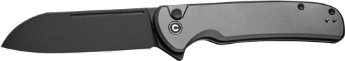 CIVIVI KNIFE CHEVALIER II 3.4" - GRAY ALUM HANDLE/BLACK STNWSH - Image 2