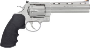 COLT ANACONDA 44MAG 6" 6RD - STAINLESS RUBBER GRIPS