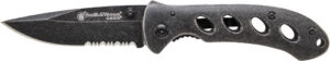S&W OASIS SMALL LINER LOCK - KNIFE 2.6" STONEWASH BLADE