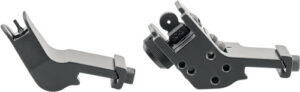 JE FIXED FRONT/REAR SIGHT - 45 DEGREE OFFSET ALUMINUM BLK