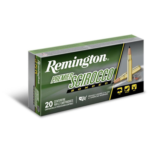PREMIUM SCIROCCO AMMUNITION - 300 REM ULTRA MAG, 150 GR, SWIFT SCIROCCO BONDED, 3450 FPS, 20/BX