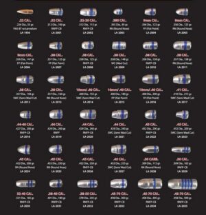 Lightning Ammo Lead Cast Handgun Bullets 9mm .356" 125 gr RN 100/ct Box