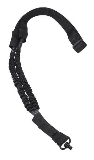 NcStar AQDBS1B VISM 1 Point Sling Black Nylon Strap w/Elastic Shock-Cord 46"-64" OAL Adjustable Bungee