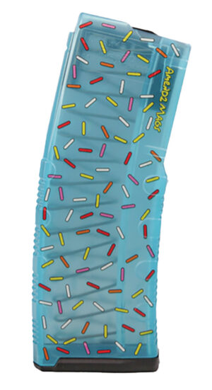 Amend2 CS5MODCTSPR30 MOD-C Sprinkle Donut 30rd 5.56 NATO Fits AR-15 Teal Sprinkles