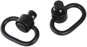 Bulldog BD884 Deluxe Push Button Swivel Black 1.25" Steel