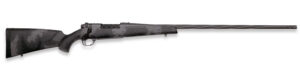 Weatherby Mark V Live Wild 25 Creedmoor 4+1 22" Carbon Gray Cerakote Fluted Threaded Barrel, Carbon Gray Cerakote Drilled & Tapped Steel Receiver Fixed Black w/Gray Accents Polymer Stock, Right Hand