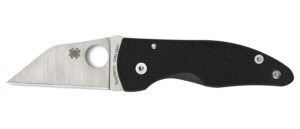 Spyderco C264CFP MicroJimbo 2.45" Folding Wharncliffe Plain Satin CPM S90V Blade, Black Textured Carbon Fiber Handle