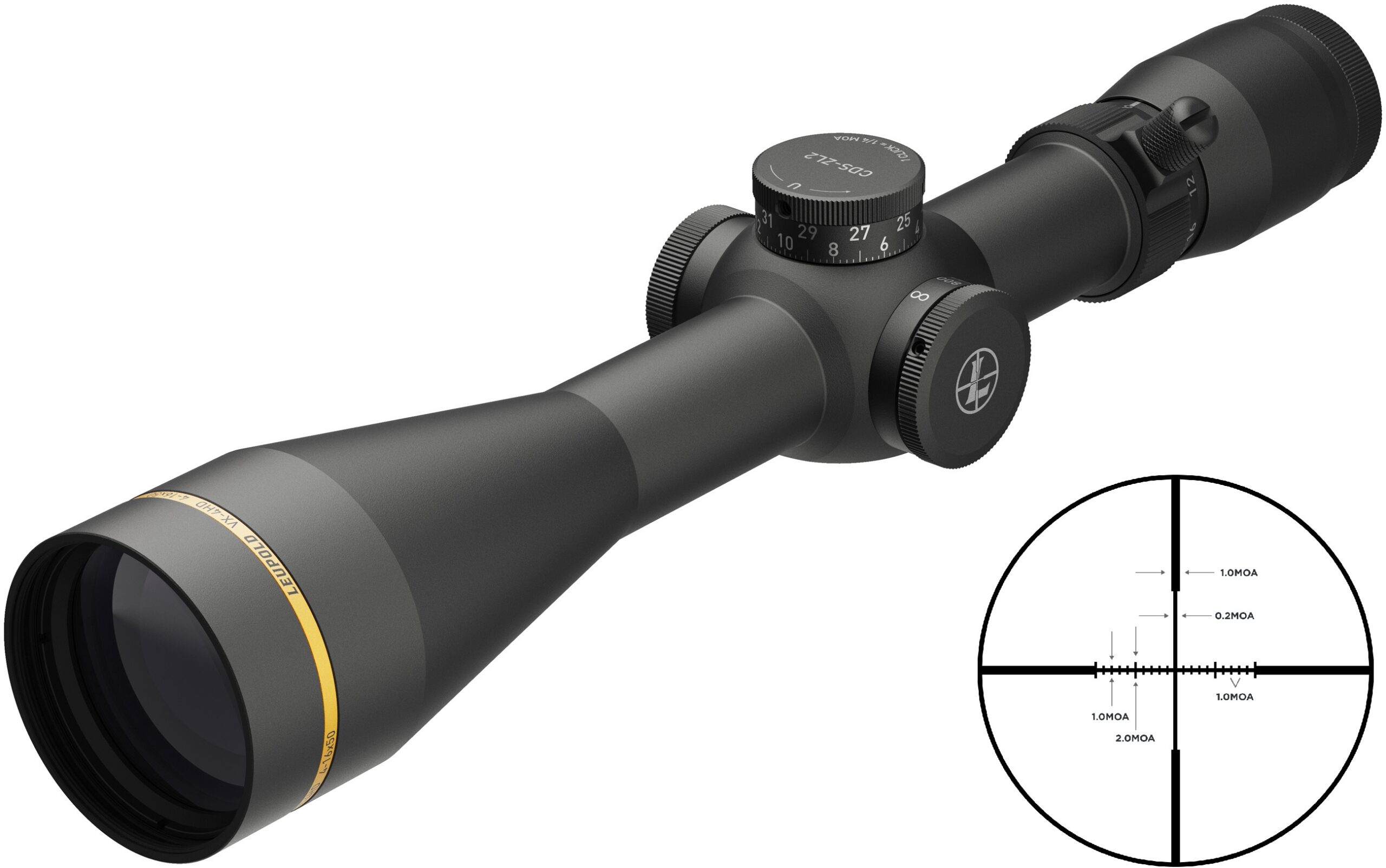 LEUPOLD VX-4HD 4-16X50 30MM CDS SF WPX