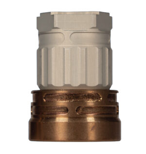 Q LLC ACCE9MOUNTTRILUGCLEAR Erect9r Three-Way Mount 9mm Aluminum/Stainless Steel Clear Hardcoat Anodized Tan