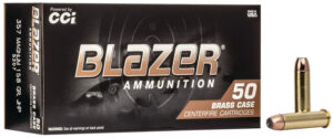 CCI 5207 Blazer Brass Handgun 357Mag 158gr Jacketed Hollow Point 50 Per Box/20 Case