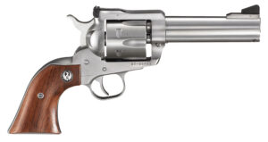 Ruger 0309 Blackhawk  357 Mag 6rd 4.63" Satin Stainless Steel Barrel, Cylinder & Frame, Hardwood Grip, Transfer Bar Safety, Exposed Hammer