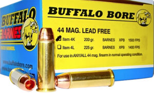 Buffalo Bore Ammunition 4K20 Buffalo-Barnes Strictly Business 44Rem Mag 200gr Barnes VOR-TX XPB Lead Free 20 Per Box/12 Case