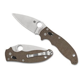 Manix 2 Brown Canvas Micarta