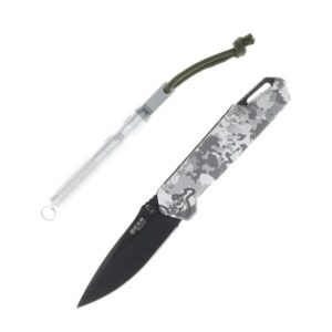 Bear & Son Edge Folding Knife 3" Drop Point Blade Truetimber White Viper