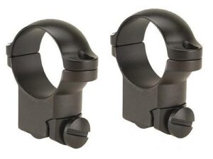Leupold 2-Piece Solid Steel Ringmounts - Ruger M77 1" High Matte Black