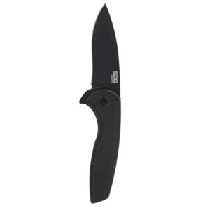 SOG Knives Aegis FLK 2.0 Folding Knife 3-1/4" Drop Point Blade Black Blister