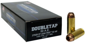 DoubleTap Ammunition 50AE275X DT Lead Free  50AE 275gr 20 Per Box/25 Case